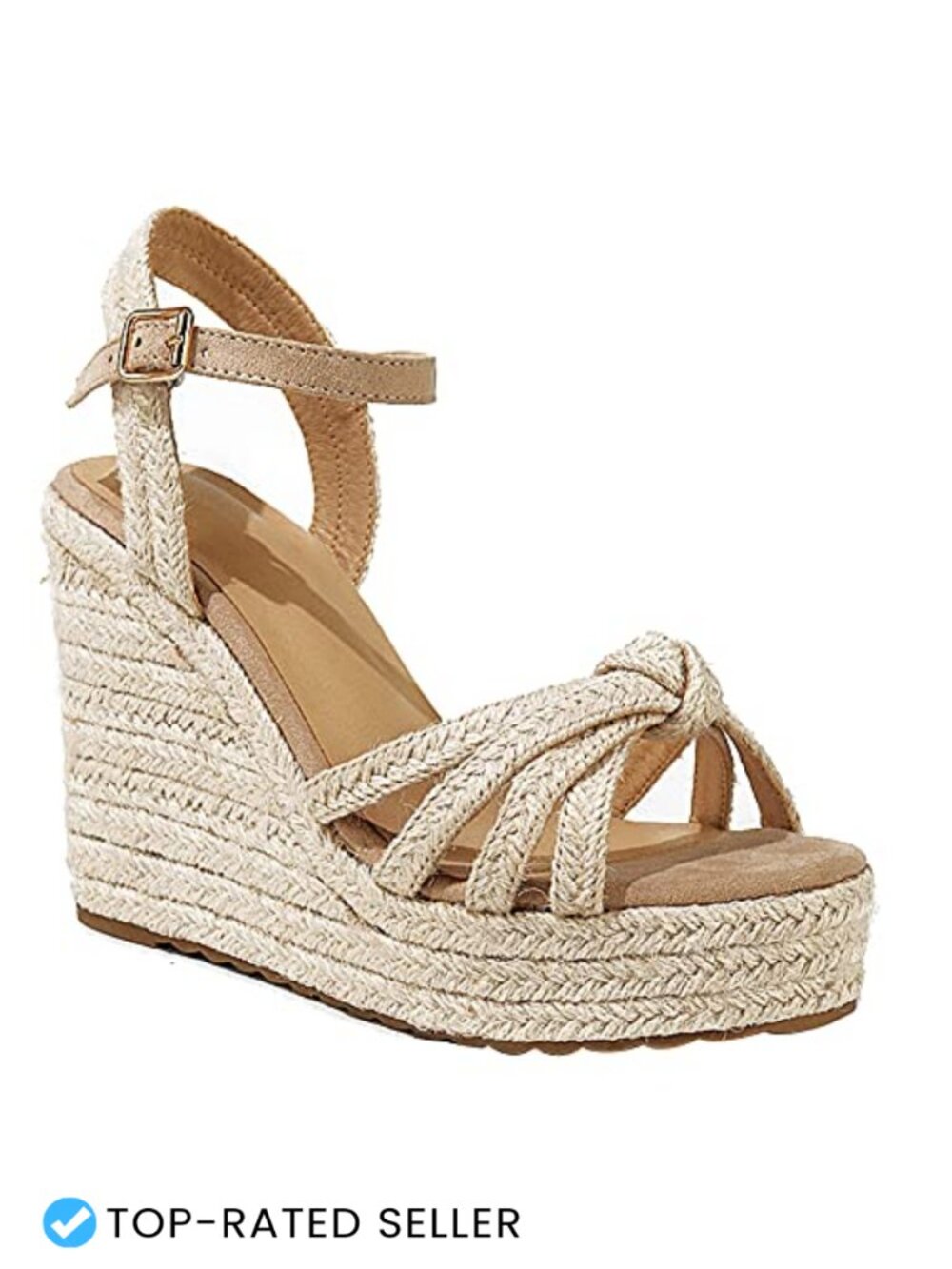 Women's Espadrille Wedge Sandals Open Toe Platform Ankle Strap Canvas